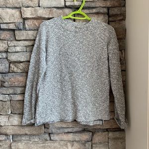 Madewell | black and white marled knit